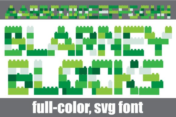 Blarney Blocks: A Playful Color Font for Editorial & Web Design