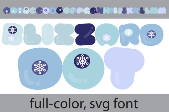 Blizzard Dot: A Whimsical Color Fonts Choice
