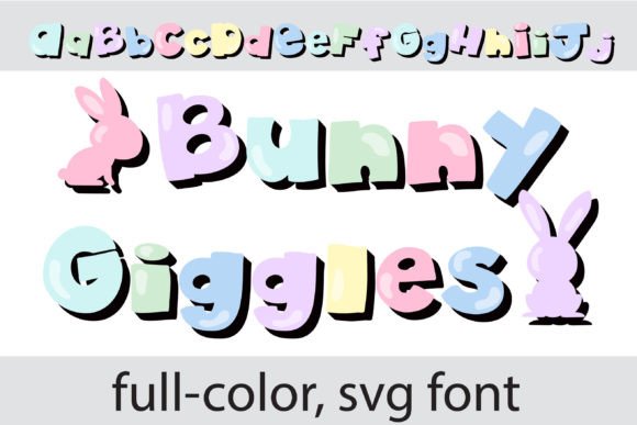 Bunny Giggles: A Playful Color Fonts Choice for Creative Publishers