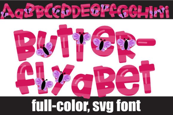 Butterflyabet: A Playful Color Fonts Choice for Local Branding