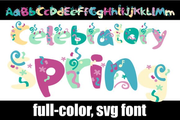 Celebratory Spring: A Color Fonts Powerhouse for Joyful Branding