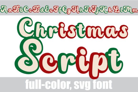 Christmas Script: A Festive Color Fonts Gem for Handmade Creators