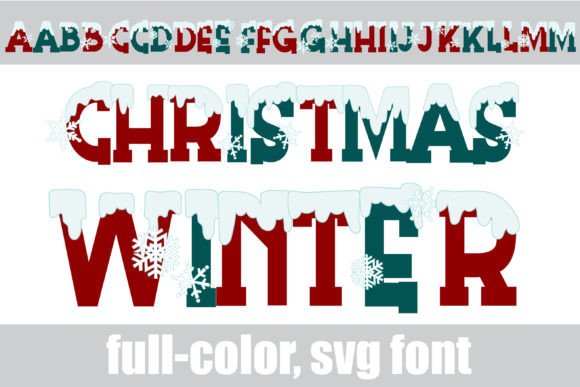 Christmas Winter Fonts: A Color Fonts Review
