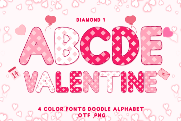 Diamond 1: A Sweet, Stitch-Ready Color Font for Handmade Heartfelt Projects