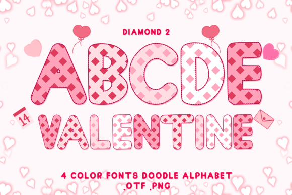 Diamond 2: A Playful Color Fonts Choice for Heartfelt Branding