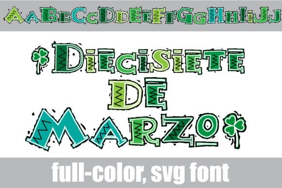 Diecisiete De Marzo: A Vibrant Color Fonts Choice