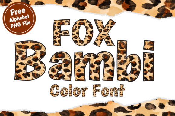 Fox Bambi: A Playful Color Fonts Asset for Creative Design