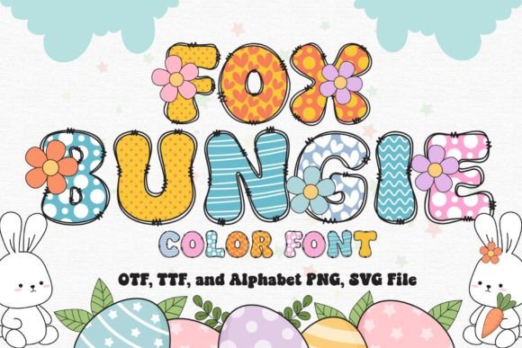 Fox Bungie: A Playful Color Fonts Asset for Branding & Printables