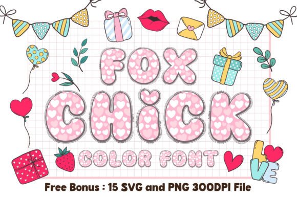 Fox Chick: A Cute & Warm Color Fonts Choice
