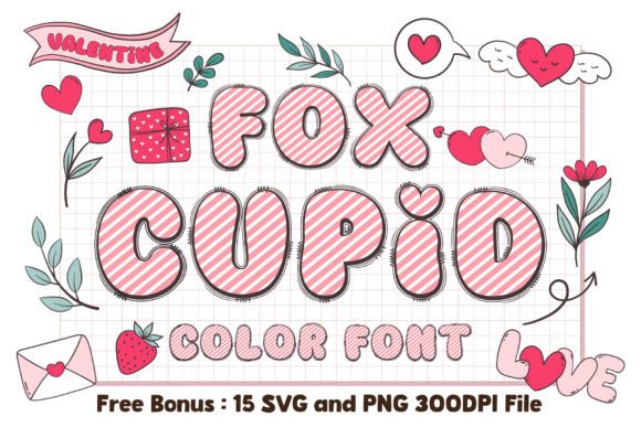 Fox Cupid: A Playful Color Fonts Choice for Local Branding