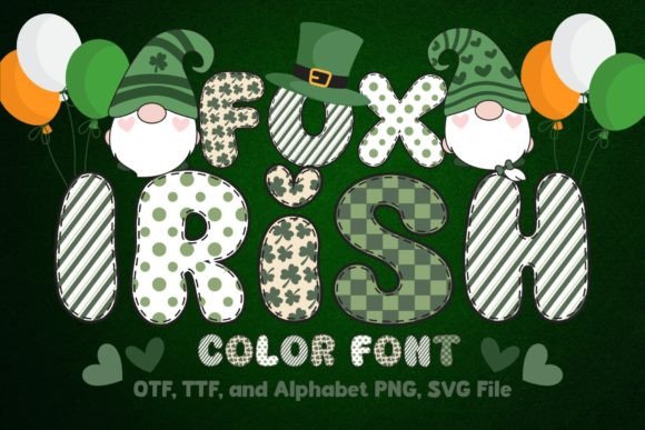 Fox Irish: A Playful Color Fonts Asset for Festive Digital Products