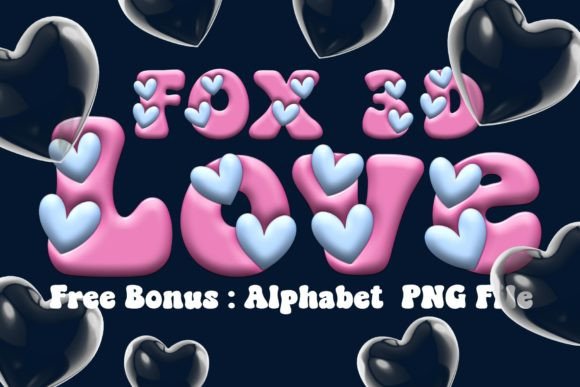 Fox Love 3D: A Playful Color Fonts Choice for Warm, Engaging Branding