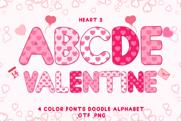 Heart 2 Color Fonts: Adorable, Versatile Fonts for Handmade Love