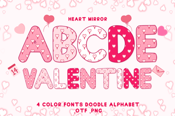 Heart Mirror: Adorable Color Fonts for Real Publishing