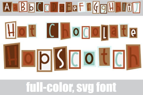 Hot Chocolate Hopscotch Fonts: A Color Fonts Review