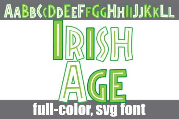 Irish Age: A Color Font for Editorial Charm & Digital Warmth