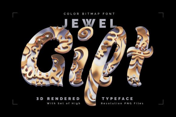 Jewel Gift: A Luxury Color Fonts Set for Editorial Design