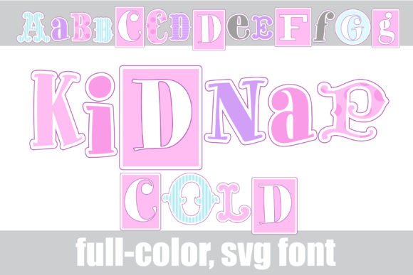 Kidnap Cold: A Winter Color Font for Creative Design