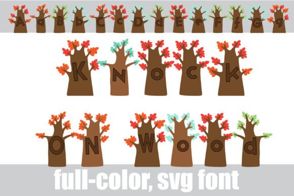 Knock on Wood: A Whimsical Color Fonts Choice