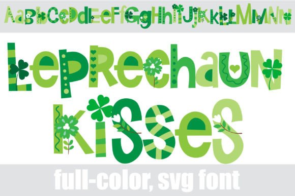 Leprechaun Kisses: Whimsical Color Fonts for Local Branding