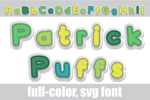 Patrick Puffs: A Vibrant Color Fonts Choice for Playful Branding