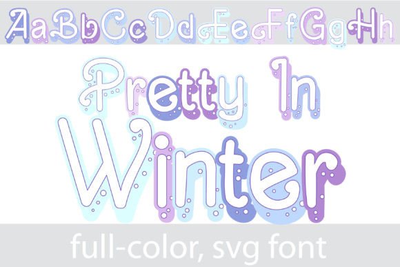 Pretty in Winter: A Color Fonts Gem for Editorial Design