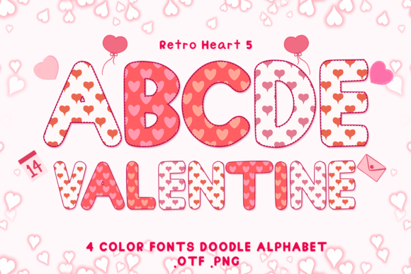 Retro Heart 5: A Warm, Playful Font That Stitches With Heart