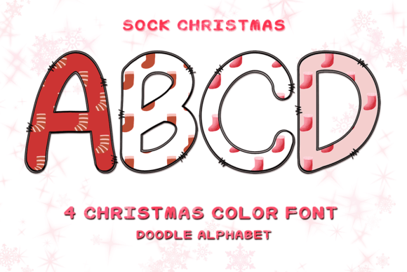 Sock Color Fonts: Festive, Playful Digital Fonts for Sellers