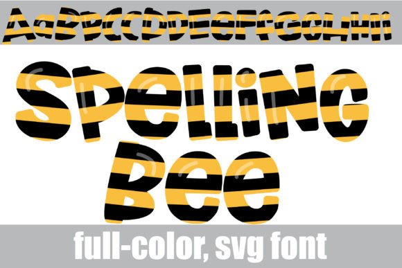 Spelling Bee: A Color Fonts Gem for Local Business Branding