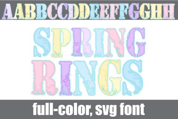 Spring Rings: A Pastel Color Fonts Choice for Digital Sellers