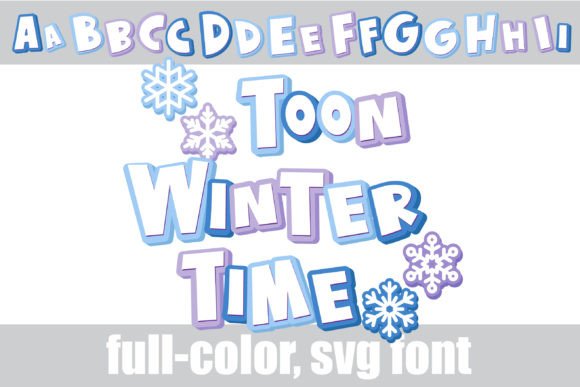 Toon Time Winter: A Color Fonts Gem for Festive Editorial Design