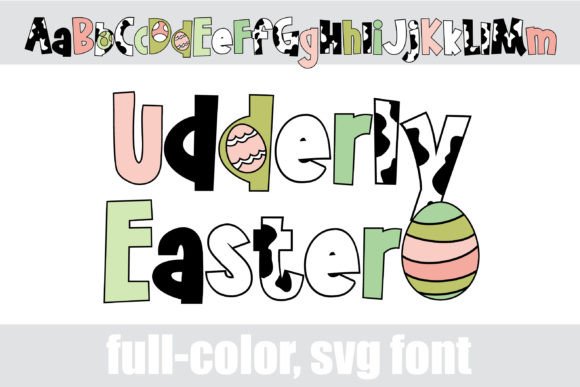 Udderly Easter: A Whimsical Font That Stitches With Charm