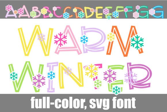 Warm Winter: A Whimsical Color Fonts Choice