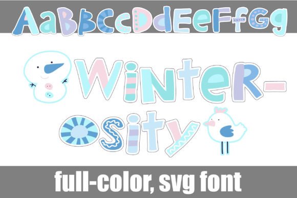 Winter-osity: A Whimsical Color Font for Local Branding