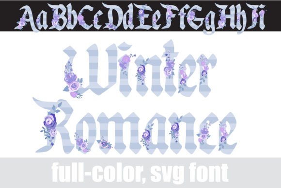 Winter Romance: A Color Fonts Masterpiece for Editorial Design