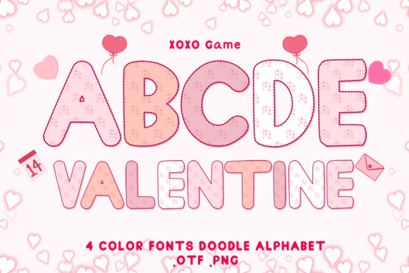 Xoxo Game Color Fonts for Handmade Crafting